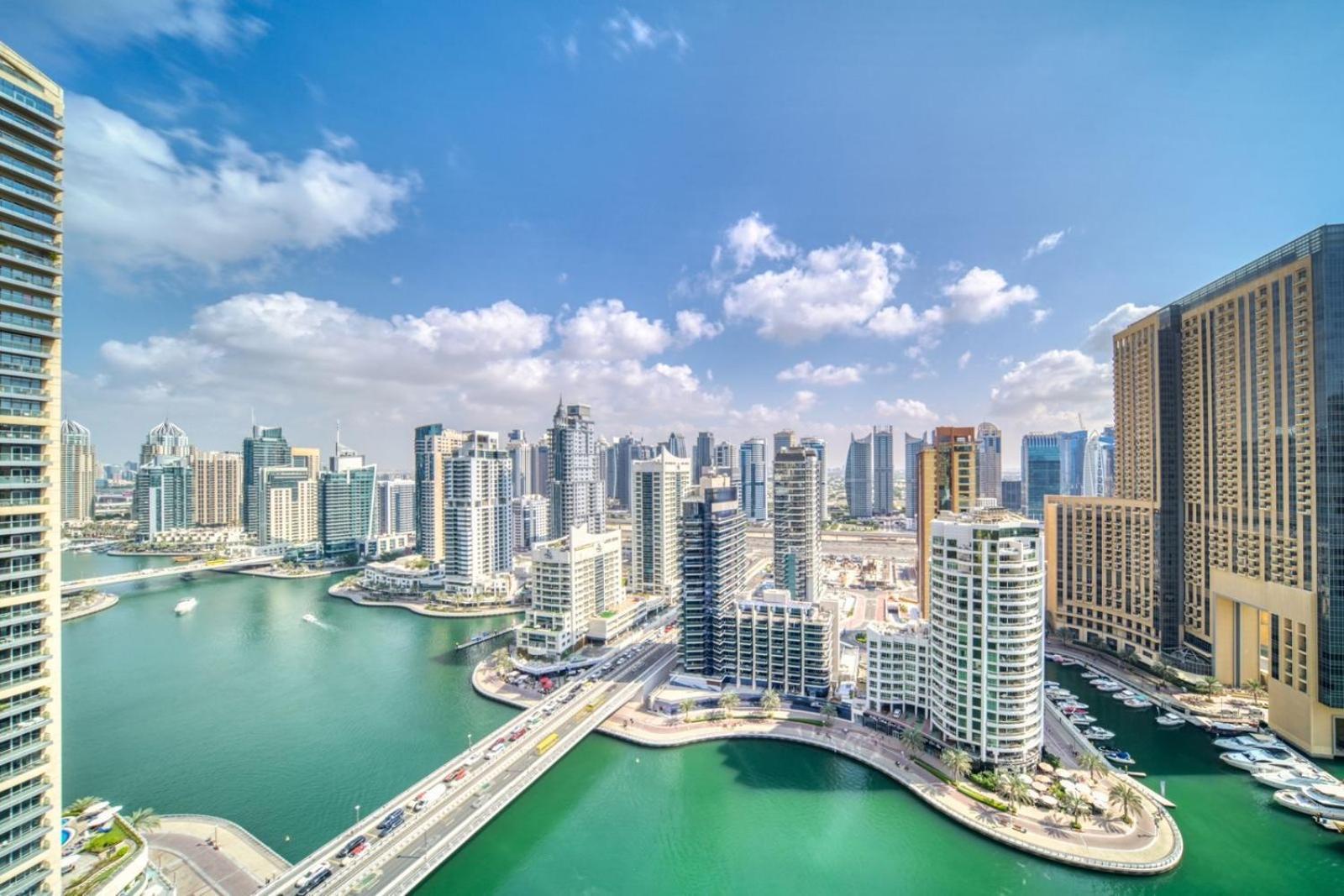 Spacious 1Br With Full Marina View Dubaj Kültér fotó